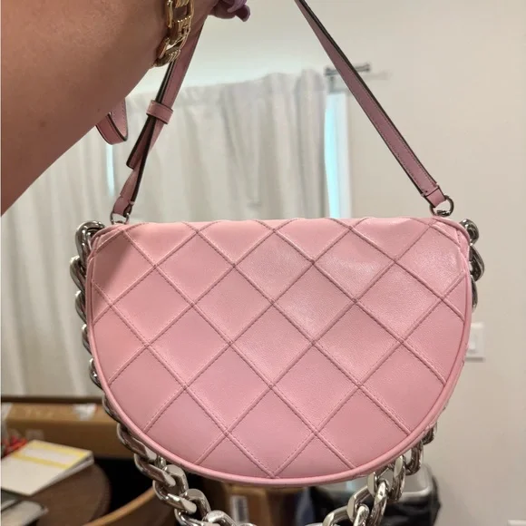 Tory Burch mini soft Fleming crescent bag - Picture 5 of 8